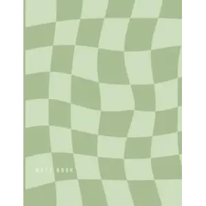 Independently published Checkered Notebook: Aesthetic, Checkerboard Pattern, Blank Lined Paperback Notebook Journal, Sage Green Aesthetic, Retro Checkered Notebook