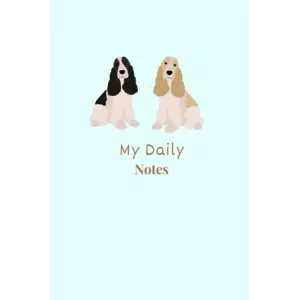 Independently published Cocker spaniel Notebook: Daily routine checklist