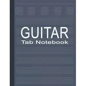 Independently published Guitar Notebook Journal: Blank Sheet Music Notebook for Guitar | Gift for Guitar Players & Enthusiasts | Basic Guitar Chord Chart Included – Denim Color Cover