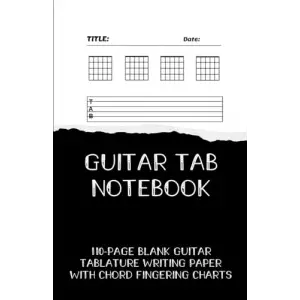 Independently published GUITAR TAB NOTEBOOK (Pocket Size): Blank Tablature & Chord Book for Guitar Manuscripts, with Chord Boxes & 6 Line Tabs, A5 Format, 110 Premium Pages. For Students, Teachers,...