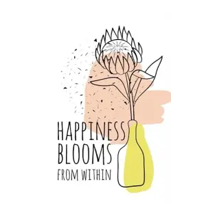 Independently published Happiness Blooms from Within Gratitude Journal