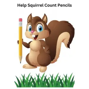 Independently published Help Squirrel Count Pencils