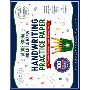 Independently published Landscape Handwriting Practice Paper. Extra wide one-inch lines & dotted middle line. 100 single sided writing pages: For left-handed and ... preschool, pre-K, kindergarten...