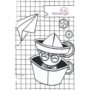 Independently published notebook Button Eyes Papel: cuadriculado, con márgenes (Spanish Edition)