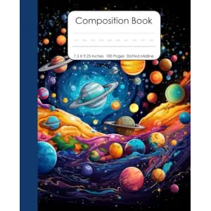 Independently published Outer Space Fun - Primary Story Journal with Dotted Midline and Space for Pictures: Grades K-2/Early Childhood, Composition Book for Creative Drawing and Writing