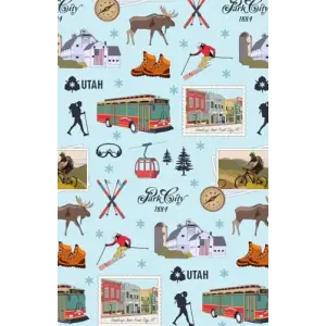 Independently published Paperback notepad with Jay, Florida landmarks in blue, 150 lined sheets