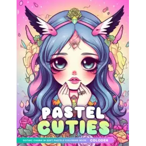 Independently published Pastel Cuties Gothic, Pastels Coloring Book, Charm in Soft