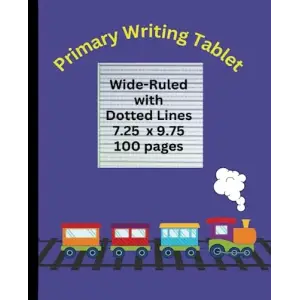 Independently published Primary Writing Journal For Grades K-2 With Dotted Midline To Help Learn And Practice ABCs. Upper and Lower Case Alphabet Is The First Page, With 100 Pages For Writing Practice