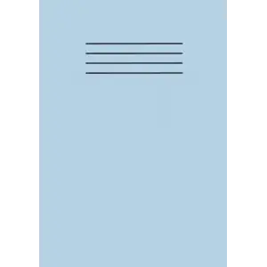 Independently published Sky Blue A5 School Exercise Book Lined Paper Workbook Supplies 101 Pages with Margin Line: For Students, Kids, College, Office, Classroom Use and Home Use Learning Resources