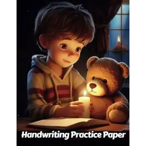 Independently published Teddy Bear Handwriting Practice Paper: Wide Lines With Dotted Midline | For Students Learning To Write Letters | Grades K-2 School | Gift For Cuddly Animal Lovers | 8.5 x 11...