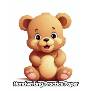 Independently published Teddy Bear Handwriting Practice Paper: Wide Lines With Dotted Midline | For Students Learning To Write Letters | Grades K-2 School | Gift For Cuddly Animal Lovers | 8.5 x 11...