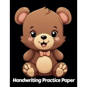 Independently published Teddy Bear Handwriting Practice Paper: Wide Lines With Dotted Midline | For Students Learning To Write Letters | Grades K-2 School | Gift For Cuddly Animal Lovers | 8.5 x 11...