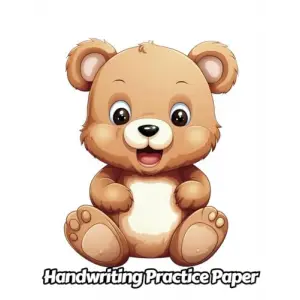 Independently published Teddy Bear Handwriting Practice Paper: Wide Lines With Dotted Midline | For Students Learning To Write Letters | Grades K-2 School | Gift For Cuddly Animal Lovers | 8.5 x 11...