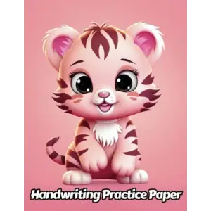Independently published Tiger Handwriting Practice Paper: Wide Lines With Dotted Midline | For Students Learning To Write Letters | Grades K-2 School | Gift For Safari Animal Lovers | 8.5 x 11 Inch...