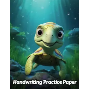 Independently published Turtle Handwriting Practice Paper: Wide Lines With Dotted Midline | For Students Learning To Write Letters | Grades K-2 School | Gift For Wildlife Animal Lovers | 8.5 x 11 I...