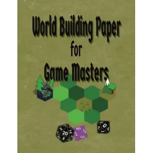 Independently published World Building Paper for Game Masters: Hexagon graph in 2 sizes to meet different needs in your designs. This 8.5 x 11 book has 127 pages.