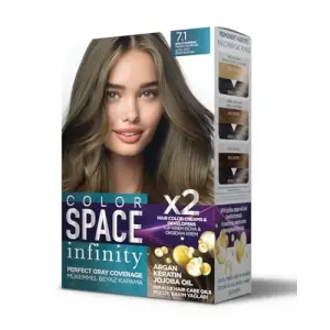 Infınıty Set Saç Boyası 7.1 Küllü Kumral