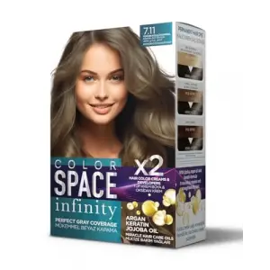 Infınıty Set Saç Boyası 7.11 Yoğun Küllü Kumral