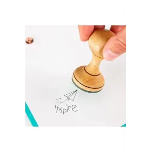 Inspire Ahşap Kaşe Seti
