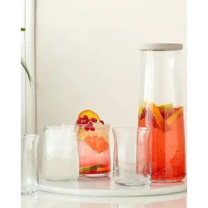 Isac Cam 5 Parça SU TAKIMI 1200 ml Şeffaf