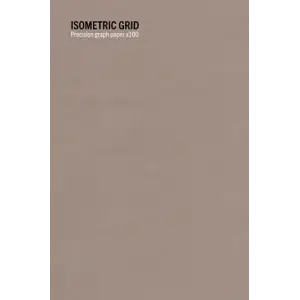 Isometric grid: Precision graph paper x100 sides (6x9: cyan grid)