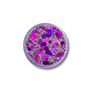 Jel Formlu Parlak Glitter Magic Purple