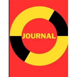 Journal with Yellow and Red sleek design