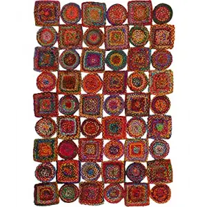 Jüt Hasır Halı, Multi 00009A, 90 x 150