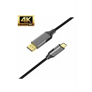 K01E Type-C To Display Port Dp 4K Hd 60Hz Görüntü Aktarım Kablosu