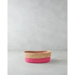 Kağıt İp Sepet Pembe