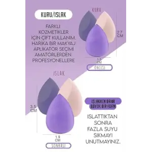 Kalpli 3lü Standlı Sünger