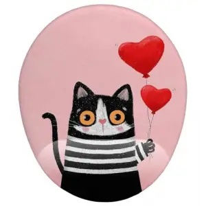 Kalpli Balon ve Kedi Mouse Pad