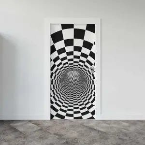 Kapı Giydirme Kapı Sticker Folyosu 3D Tünel