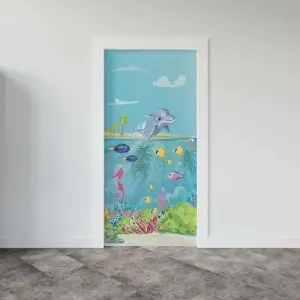 Kapı Giydirme Kapı Sticker Folyosu Deniz