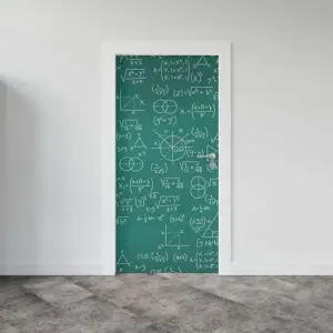 Kapı Giydirme Kapı Sticker Folyosu Matematik Formül