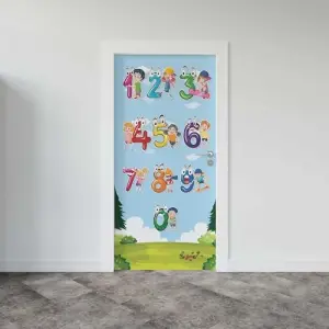Kapı Giydirme Kapı Sticker Folyosu Rakamlar