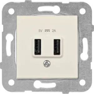 Karre-Meridian Krem USB Şarj Prizi