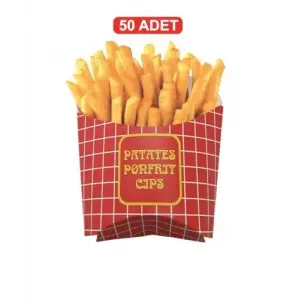 Karton Cips Patates Kutusu 50 Adet