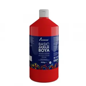 Kırmızı Basic Akrilik Boya 1000 g