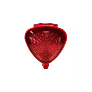 Kırmızı Solar Flaşörlü Üçgen Reflektör