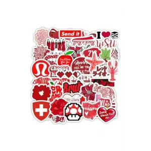 Kırmızı Tutku Sticker Seti