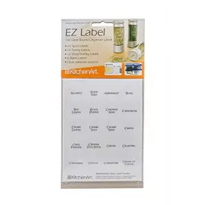 KitchenArt EZ baharat etiket seti, 100 parça