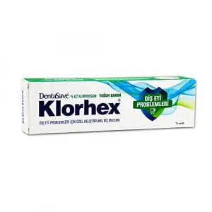 Klorhex Diş Macunu 75 ML - %0,2 Yoğun Bakım ve Diş Eti Problemleri