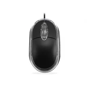 KM-6809 mavi/siyah USB optik mouse, ışıklı
