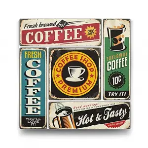 Kolaj Coffee Tablosu - 60x60cm