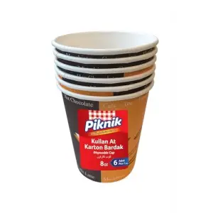 Kullan At Karton Bardak 8 Oz 6lı 1484