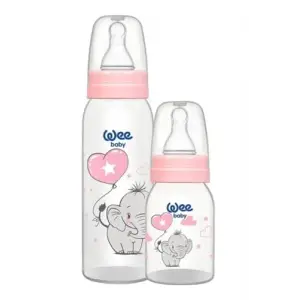 Kuplu PP Biberon 250 ML Pembe 2li Bulk