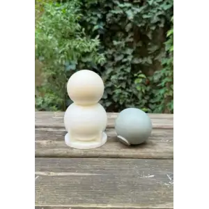 Küre 7 cm Çap Silikon Mum Kalıbı
