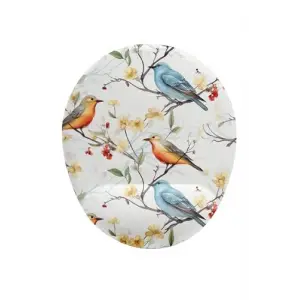Kuş Desenli Bilek Destekli Mouse Pad