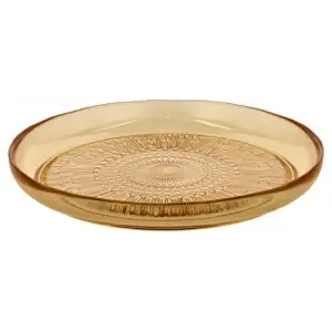 Kusintha Cam Tabak Çap 25 cm Amber
